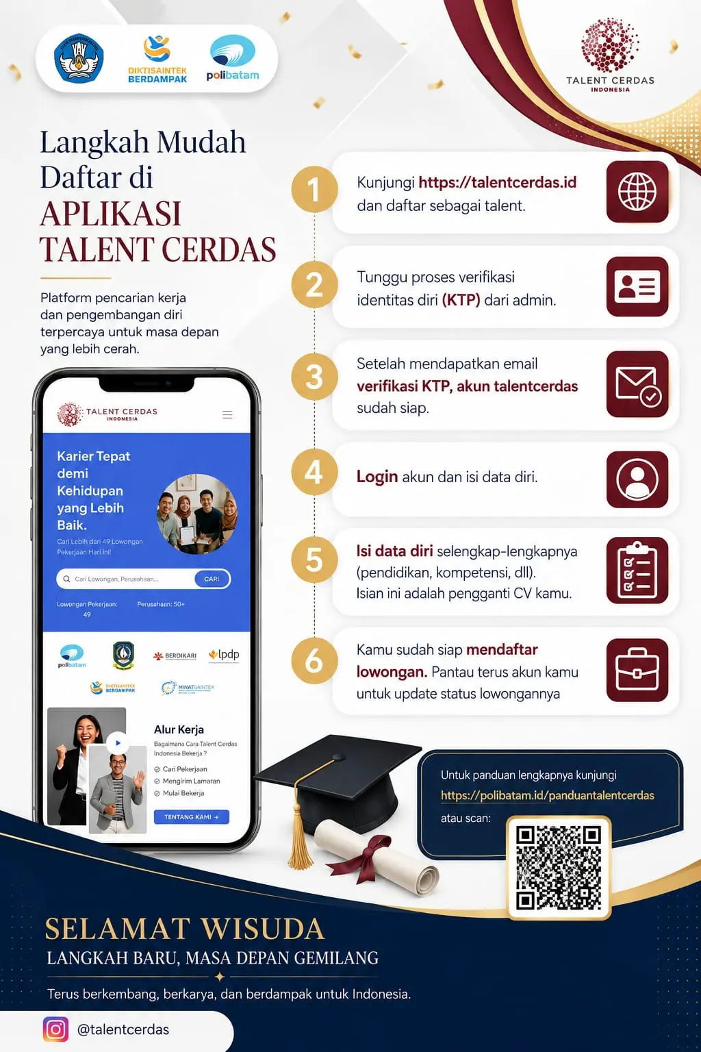 Langkah mudah daftar di aplikasi Talent Cerdas